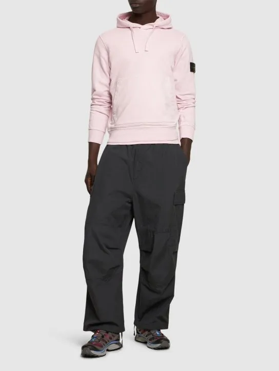 STONE ISLAND  |Long Sleeves Plain Cotton Bridal Logo Outlet Sweatshirts