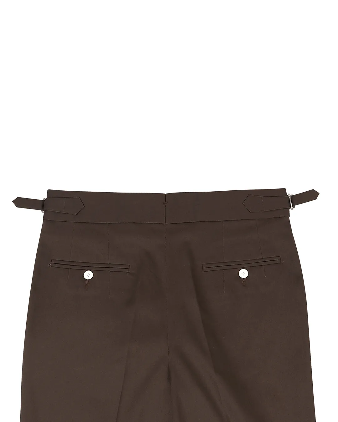 Stretchable Chino: Umber Brown Chino