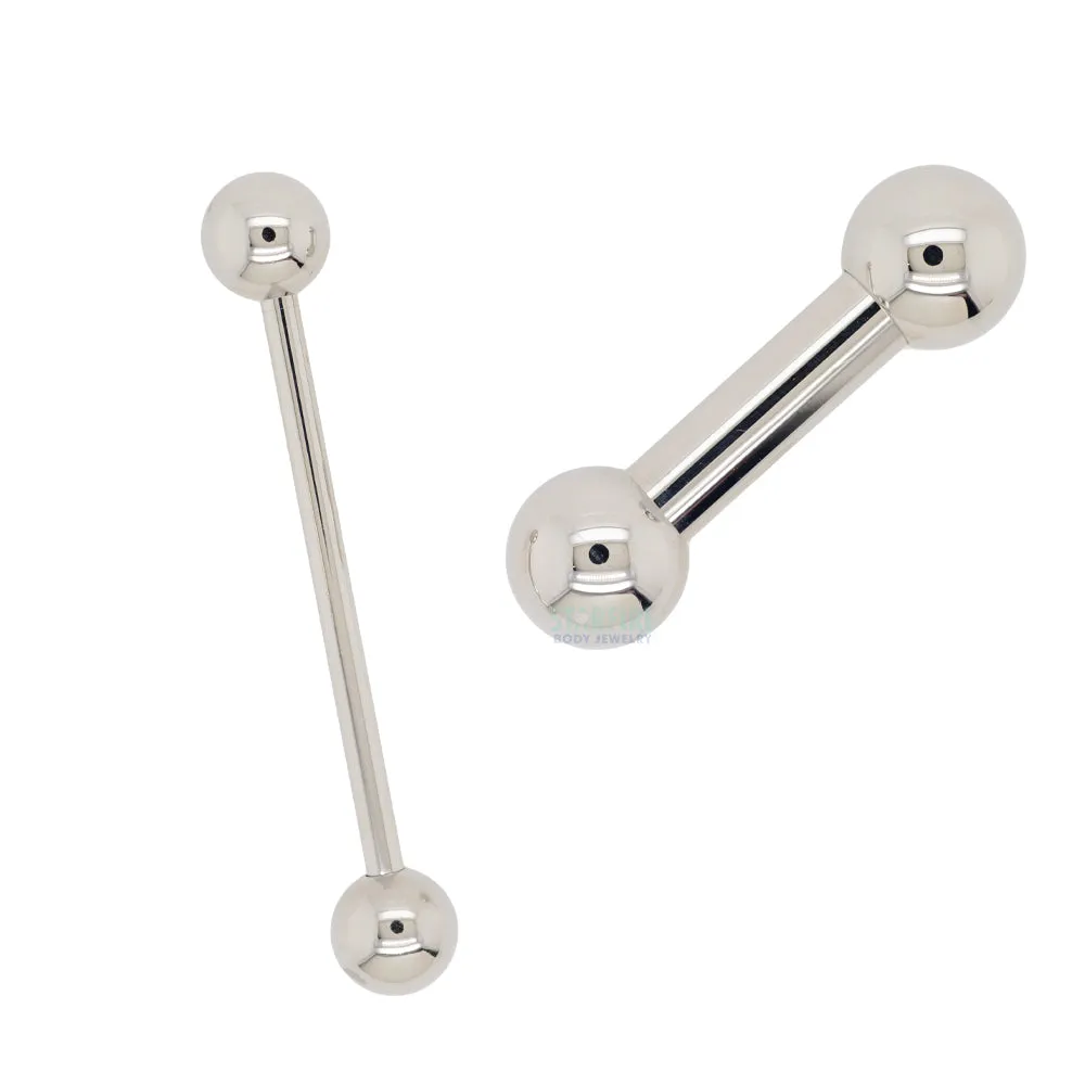 Titanium Straight Barbell - 2 ga.