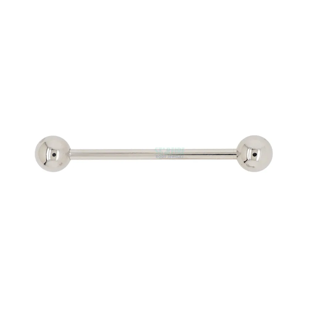 Titanium Straight Barbell - 2 ga.