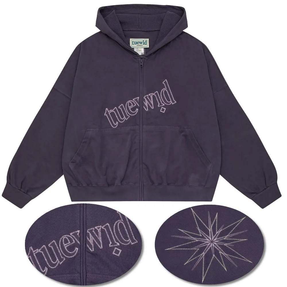 Tuewid  |Star Unisex Street Style Long Sleeves Logo