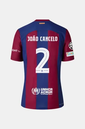 UCL FC Barcelona home shirt 23/24 - Junior - JOO CANCELO