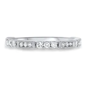 Unique Straight Diamond Band