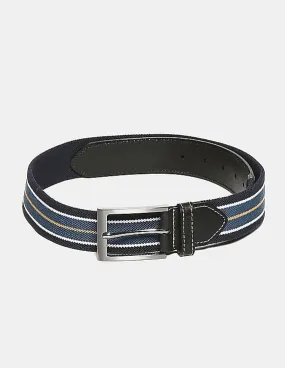 U.S. Polo Assn. Blue Striped Stretchable Belt