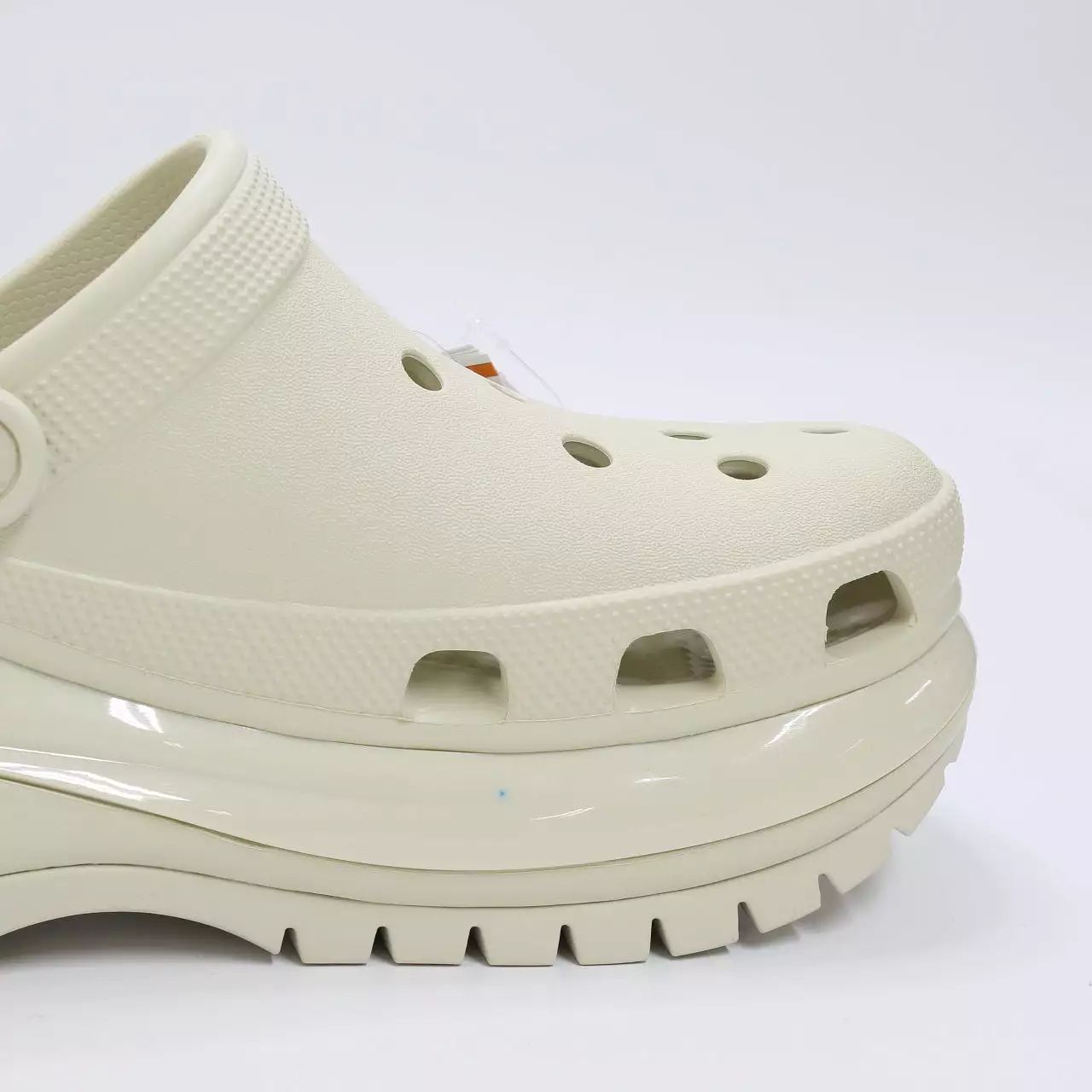 Womens Crocs Classic Mega Crush Clog Bone