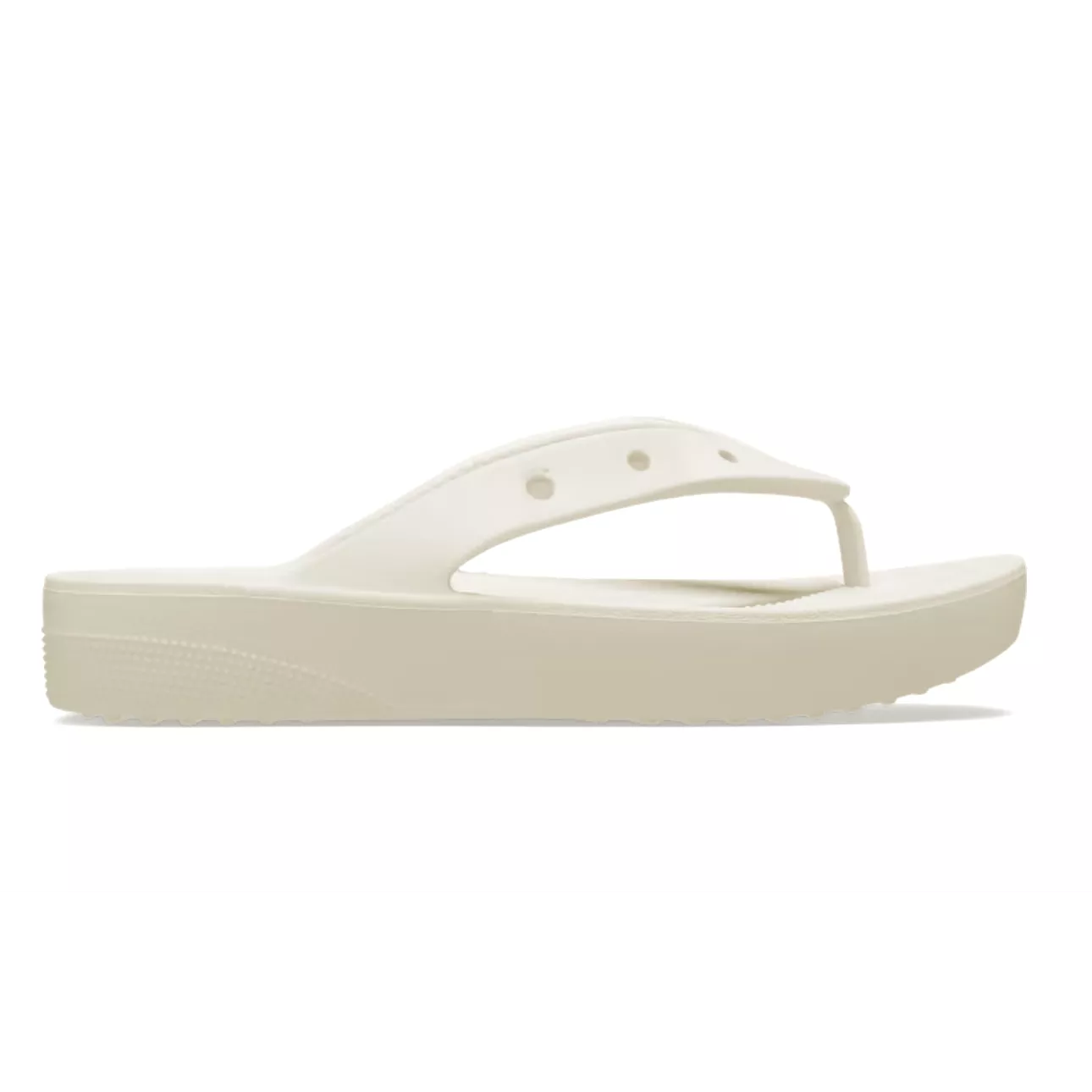 Women's Crocs Classic Platform Flip Flop Sandal Bone