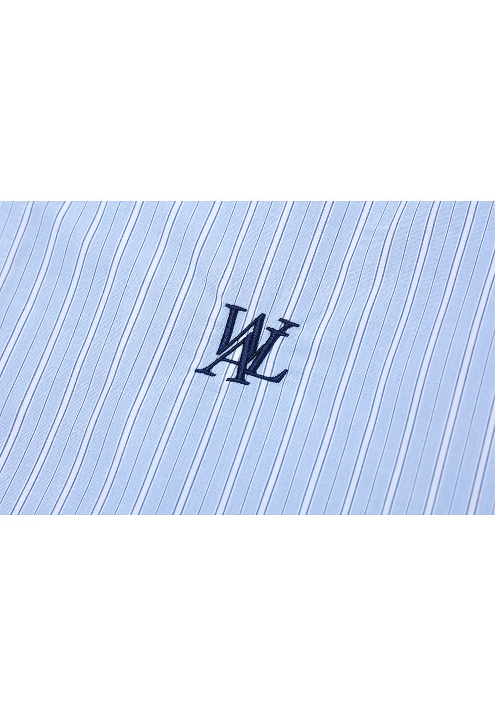 WOOALONG  |Stripes Unisex Street Style Long Sleeves Cotton Logo Shirts