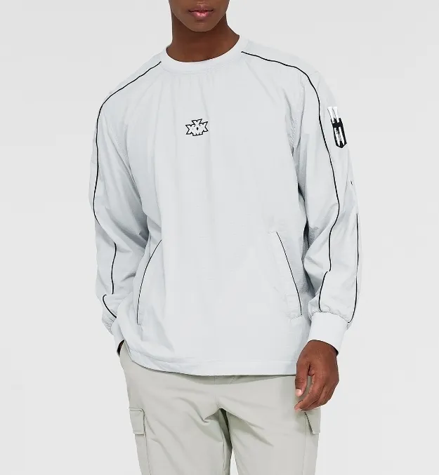 XEXYMIX  |Street Style Long Sleeves Plain Logo Sweatshirts