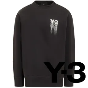 Y-3  |Crew Neck Sweat Long Sleeves Plain Logo Designers