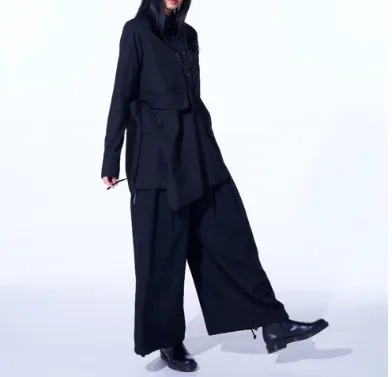 Yohji Yamamoto  |Unisex Street Style Long Sleeves Plain Cotton Designers