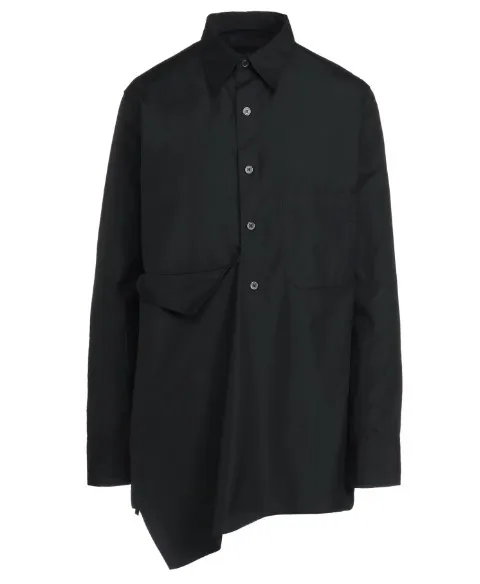 Yohji Yamamoto  |Unisex Street Style Long Sleeves Plain Cotton Designers