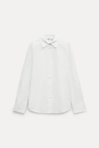 ZARA  |Casual Style Long Sleeves Cotton Elegant Style